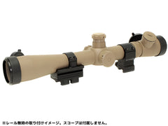 G&P KACタイプ スナイパーVer アジャスタブル 30mmリングマウント for 20mmレール [カラー：ブラック / サンド]