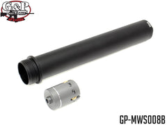 G&P MWS バッファチューブ MAGPUL UBR(ショート) BK for 東京マルイ GBB M4 [セット内容：単品 / ローラーボルトB付]