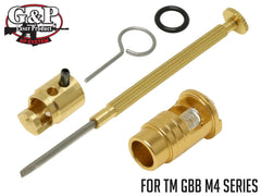 G&P CNC アジャスタブルピストンバルブ&バルブストッパー TM GBB M4 [内径サイズ：3.5mm / 4.0mm / 4.5mm / 5.0mm]