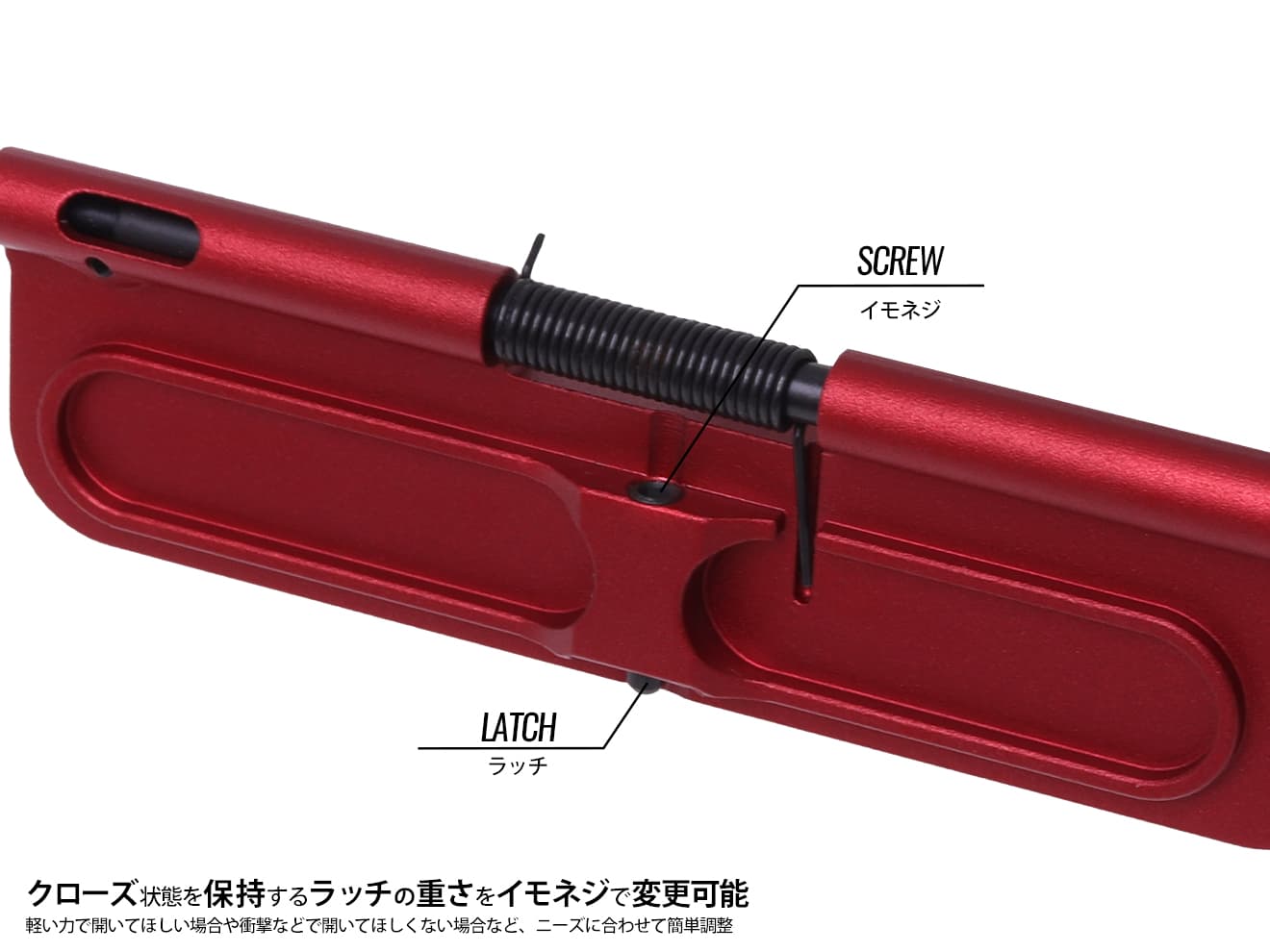 G&P SIスタイル アルミCNC ダストカバー for TM GBB M4 [カラー：BK / RED]