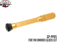 G&P SA ボックスフルート アルミ CNC アウターバレル for Umarex Glock17  [商品構成：単品 (TM/UMAREX) / インナーバレル付 (UMAREXのみ)]