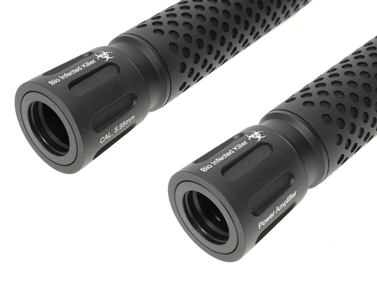 G&P バイオインフェクテッド サイレンサー ｗ /  3プロングハイダー 14mm正&逆ネジ  [カラー：ブラック / サンド]