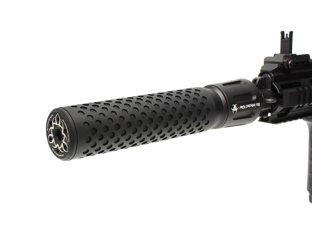 G&P バイオインフェクテッド サイレンサー ｗ /  3プロングハイダー 14mm正&逆ネジ  [カラー：ブラック / サンド]