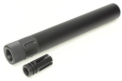 G&P M16 QD サイレンサー ロング BK w /  Vortexタイプハイダー 14mm正ネジ [マーキング：Silence Killer / BlackWater]