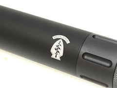 G&P M16 QD サイレンサー ロング BK w /  Vortexタイプハイダー 14mm逆ネジ [マーキング：US SOCOM / NSWC / Special Forces / BlackWater]