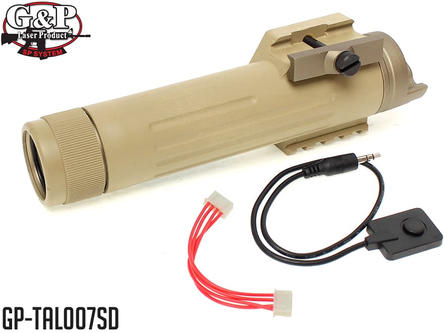 G&P AEGパワーバンクｗ / アンダーレール 7.4V 1600mAh 20C リポ内蔵 2Pコネクター 20mmレール対応 [カラー：ブラック / サンド]