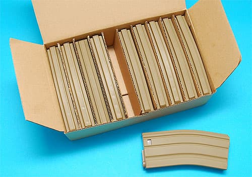 G&P M16 130連マガジン 東京マルイ スタンダード電動ガン M4/M16シリーズ用 [ブラック単品 / サンド単品 / ブラック10本セット / サンド10本セット]