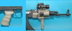 G&P AK47 タクティカルフロントセット with グリップ 東京マルイ スタンダード電動 AK47 [カラー：ブラック / サンド]