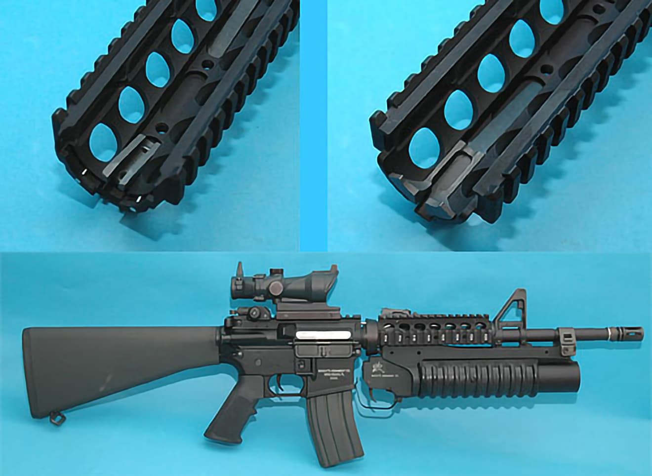 G&P M4 CARBINE RASキット ブラック 各社M4シリーズ(※リアルサイズ機種) [セット構成：タイプA / タイプB]