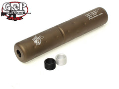 G&P KACタイプサイレンサー Knight's  14mm正 / 逆ネジアダプター付属 [カラー：ブラック / サンド]