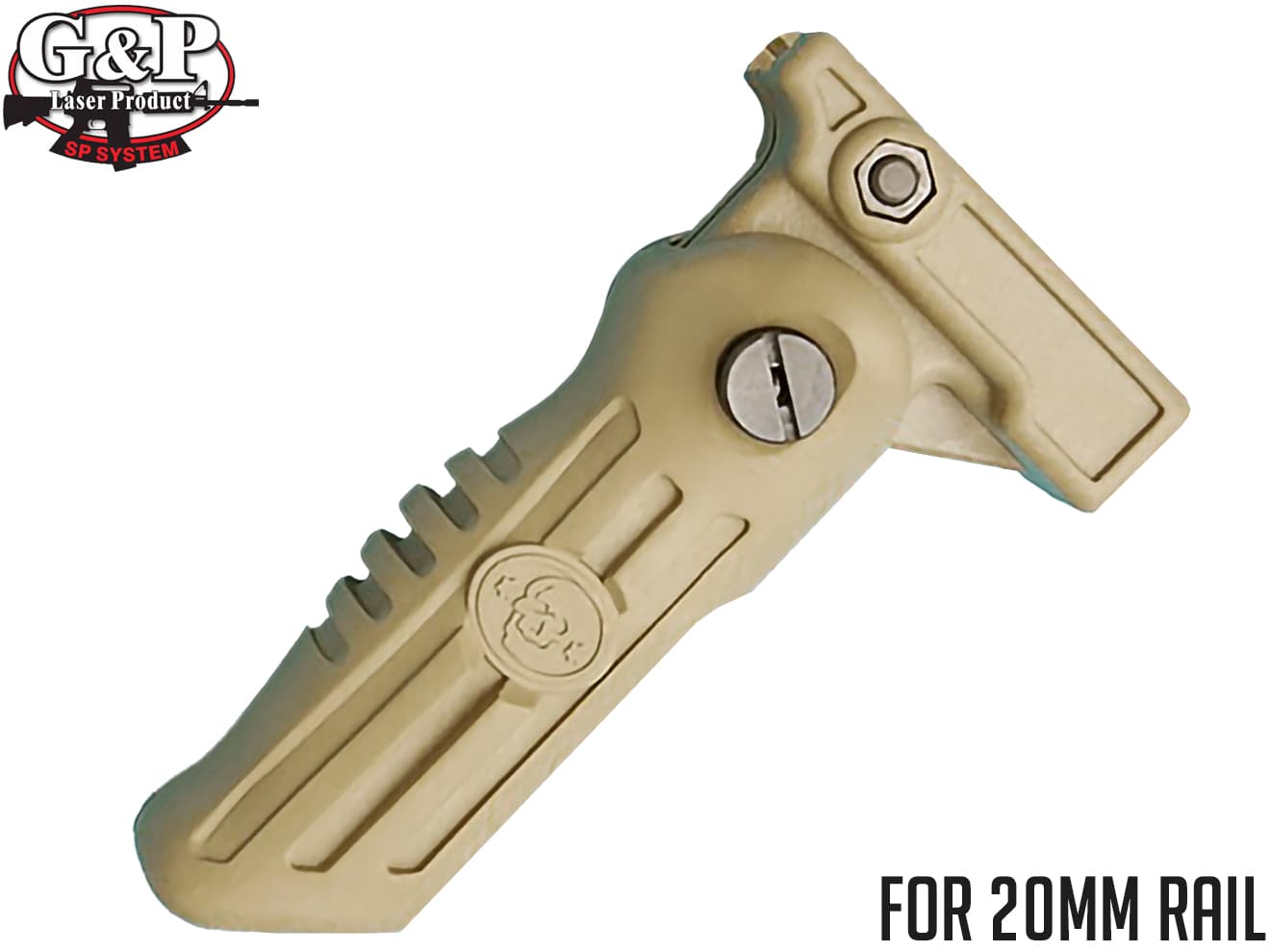 G&P RAS フォールディンググリップ 20mmレール対応 [カラー：ブラック / サンド]