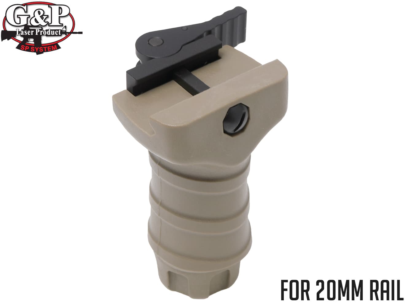 G&P QD Stubby レイダーフォアグリップ 20mmレール対応 [カラー：ブラック / サンド]