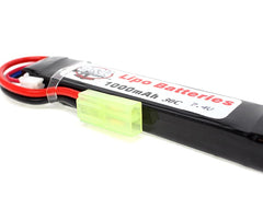 G&P 7.4V 1000mAh (30C)リチウムポリマーバッテリー LIPO [コネクタ形状：2P / 7.2VミニS]
