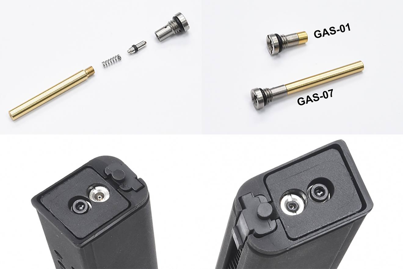 GUARDER ステンレス インプットバルブ ロング 2Pcs [適合機種：東京マルイ / VFC/WE/KJ]