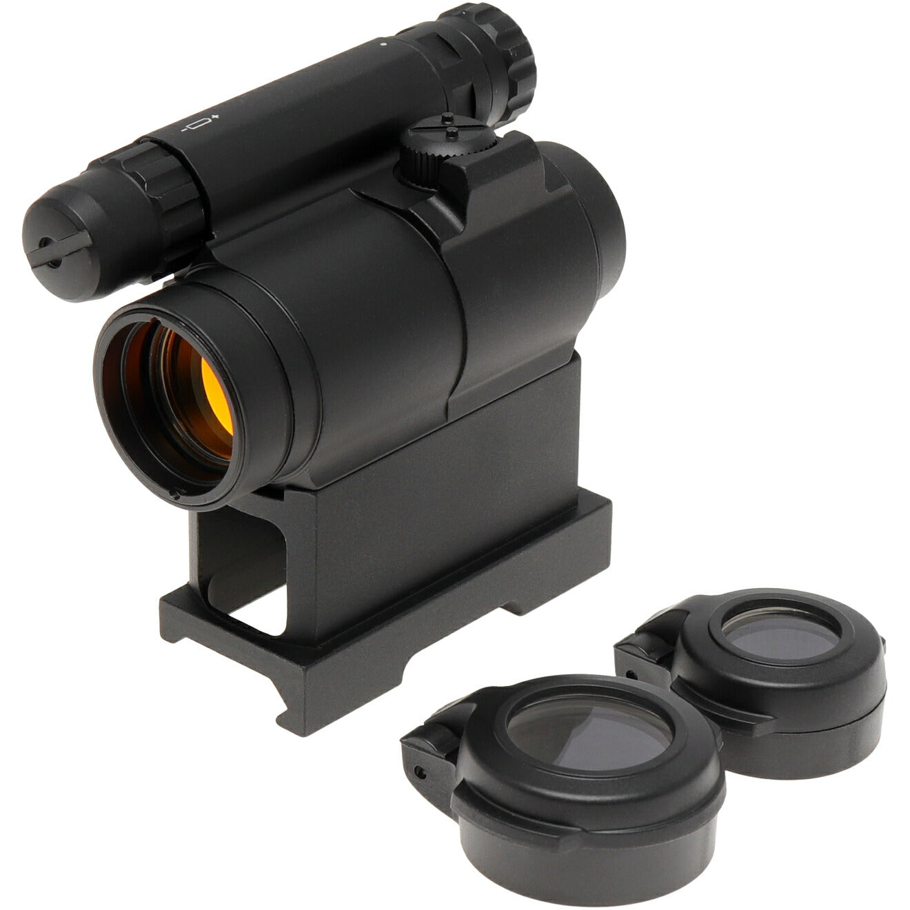 MILITARY BASE M5type レッドドットサイト ハイマウント w/キルフラッシュ&フリップアップキャップ [カラー：BK / TAN]