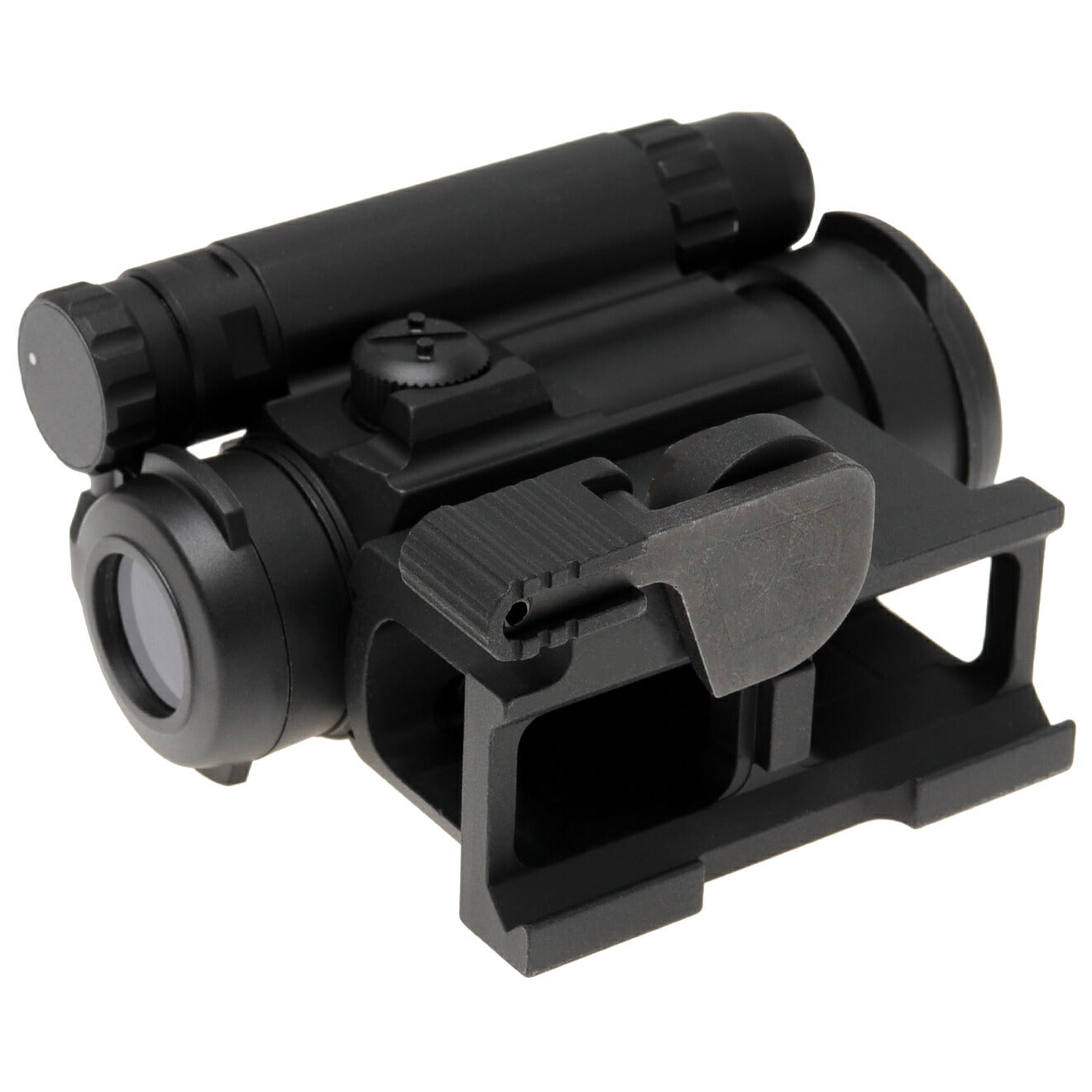 MILITARY BASE M5type レッドドットサイト ハイマウント w/キルフラッシュ&フリップアップキャップ [カラー：BK / TAN]