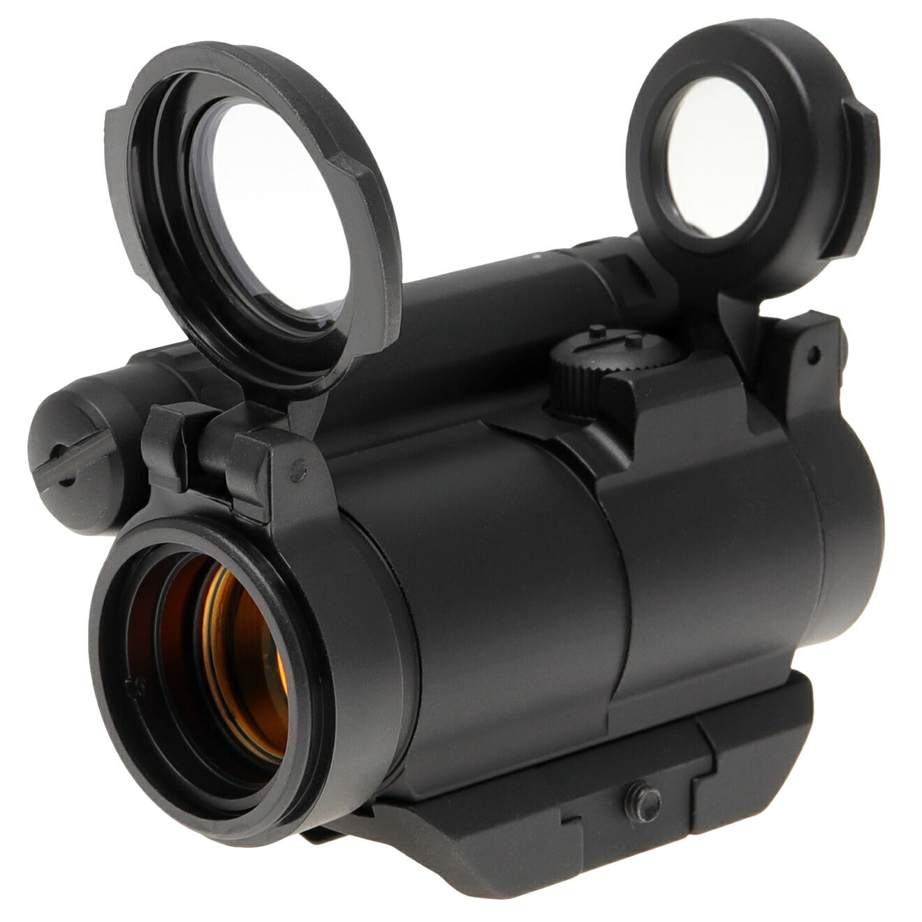 MILITARY BASE M5type レッドドットサイト ローマウント w/キルフラッシュ&フリップアップキャップ [カラー：BK / TAN]