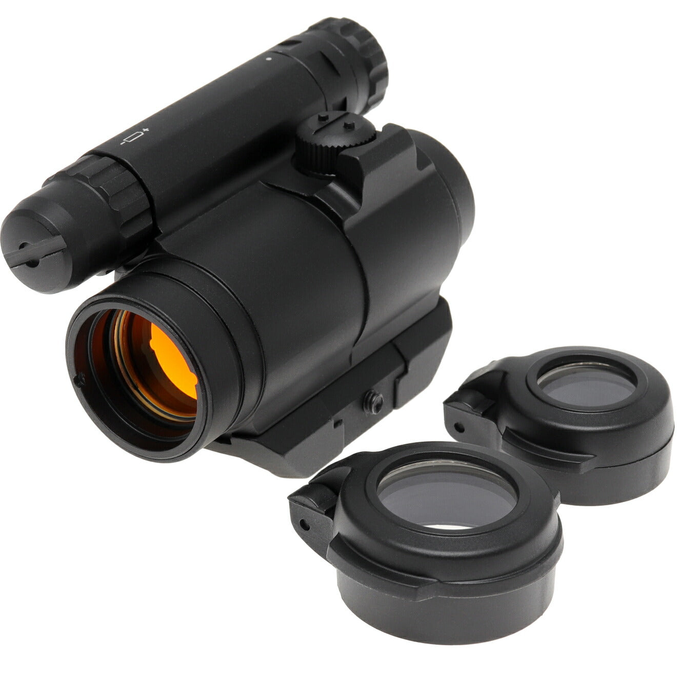 MILITARY BASE M5type レッドドットサイト ローマウント w/キルフラッシュ&フリップアップキャップ [カラー：BK / TAN]