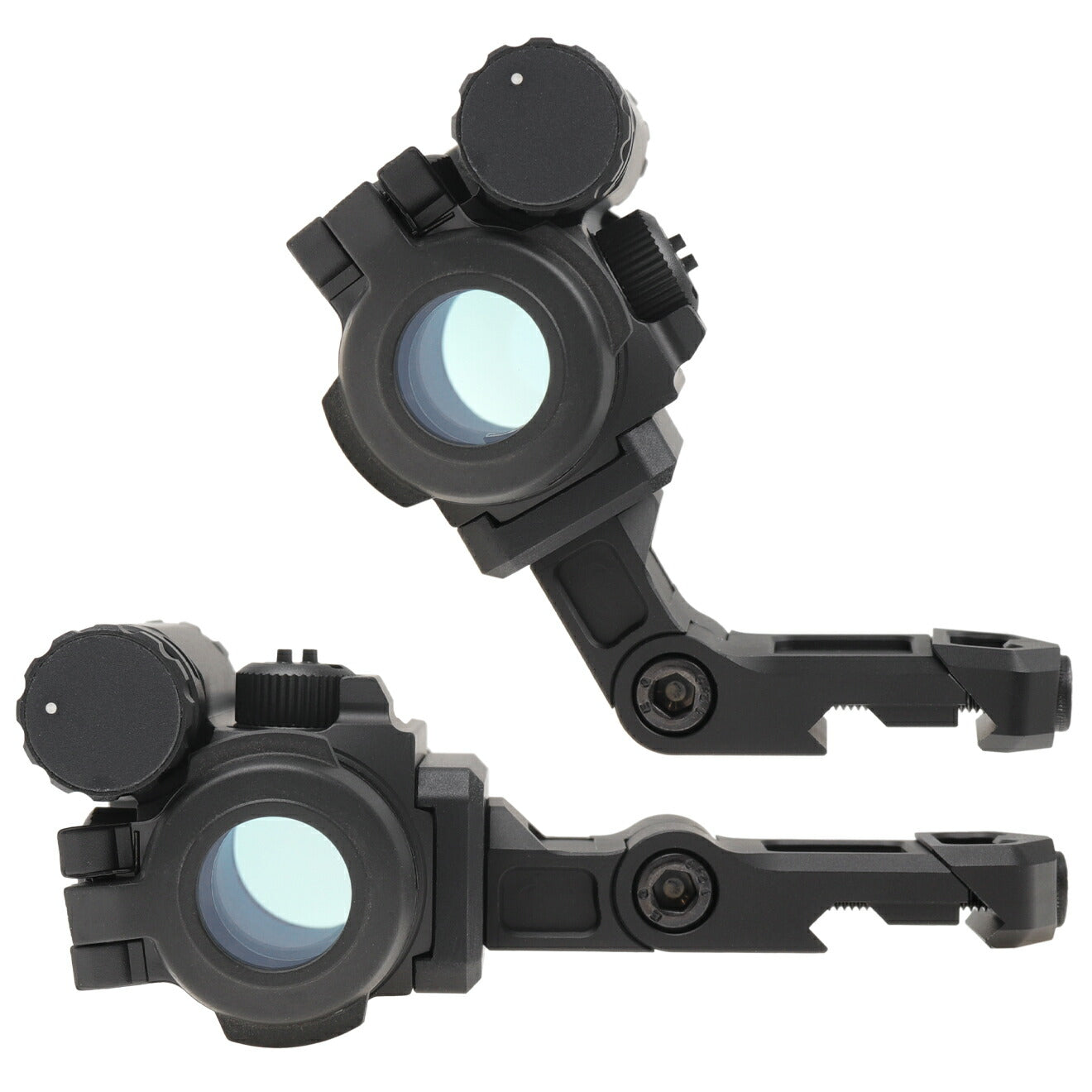 MILITARY BASE M5type レッドドットサイト オフセットマウント w/キルフラッシュ&フリップアップキャップ