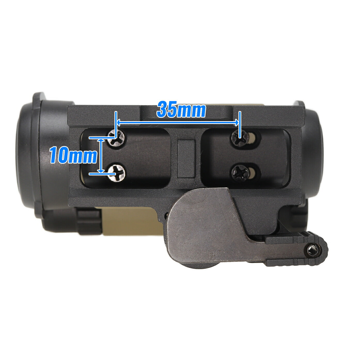 MILITARY BASE M5type レッドドットサイト オフセットマウント w/キルフラッシュ&フリップアップキャップ