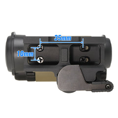 MILITARY BASE M5type レッドドットサイト オフセットマウント w/キルフラッシュ&フリップアップキャップ