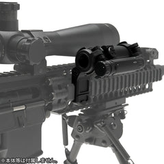 MILITARY BASE M5type レッドドットサイト オフセットマウント w/キルフラッシュ&フリップアップキャップ