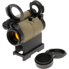 MILITARY BASE M5type レッドドットサイト ハイマウント w/キルフラッシュ&フリップアップキャップ [カラー：BK / TAN]