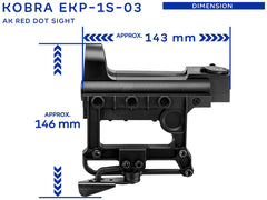 MILITARY BASE KOBRA SIGHT EKP-1S-03タイプ レッドドットサイト [AK/SVD用]