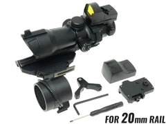 MILITARY BASE RCO TA01ECOS 4×32 タクティカル CQBスコープ [カラー：BK / TAN]