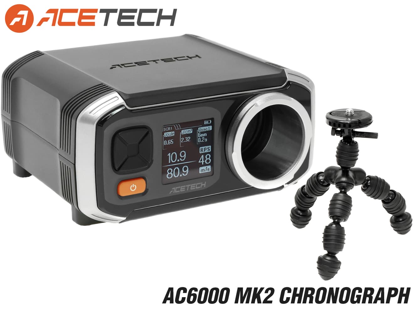 1年間保証&日本語取説付 ACETECH 弾速測定器 AC6000 MK2 [商品構成：本体のみ / 本体+三脚]