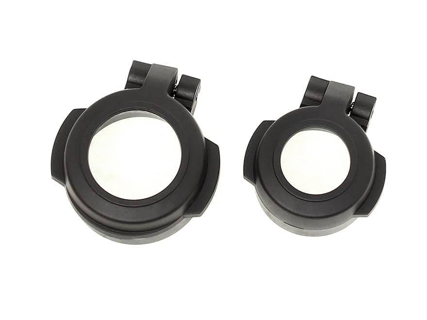 MILITARY BASE ECOS-O Micro Gen3用 フリップアップ レンズキャップ [対物側：ブラック / クリア]