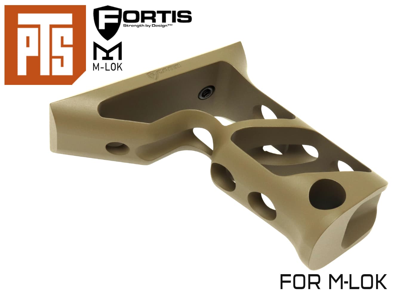 【正規品】PTS FORTIS SHIFT バーティカルグリップ M-LOK [カラー：ブラック / ダークアース]