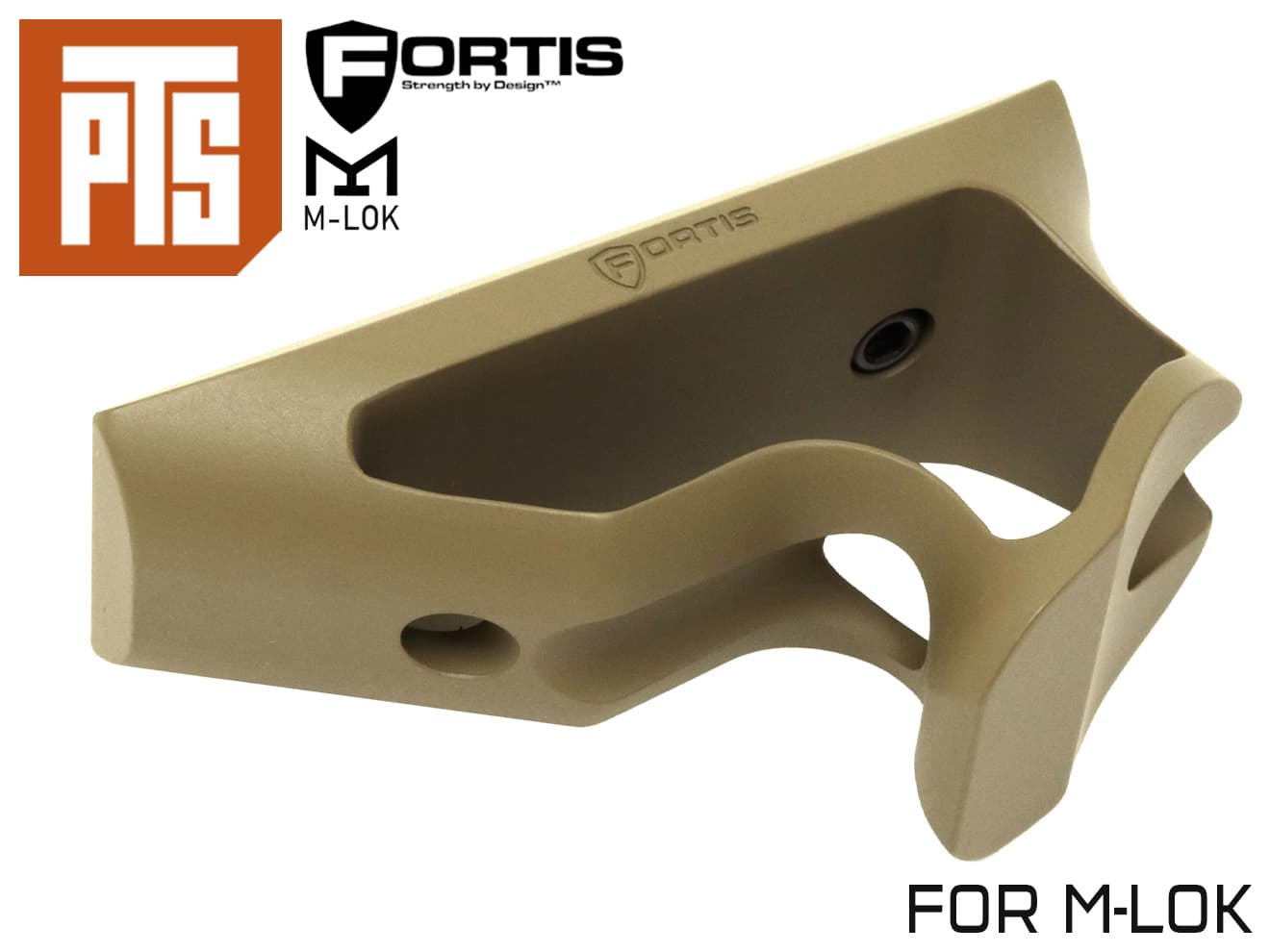 【正規品】PTS FORTIS SHIFT ショート アングル グリップ M-LOK [カラー：ブラック / ダークアース / レッド]