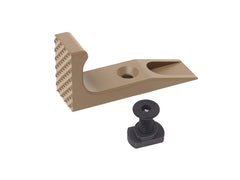 MILITARY BASE SLR タイプ CNC バリケード ハンドストップ Mod2  [カラー：BK / DE / RED] [適合：M-LOK / KeyMod]