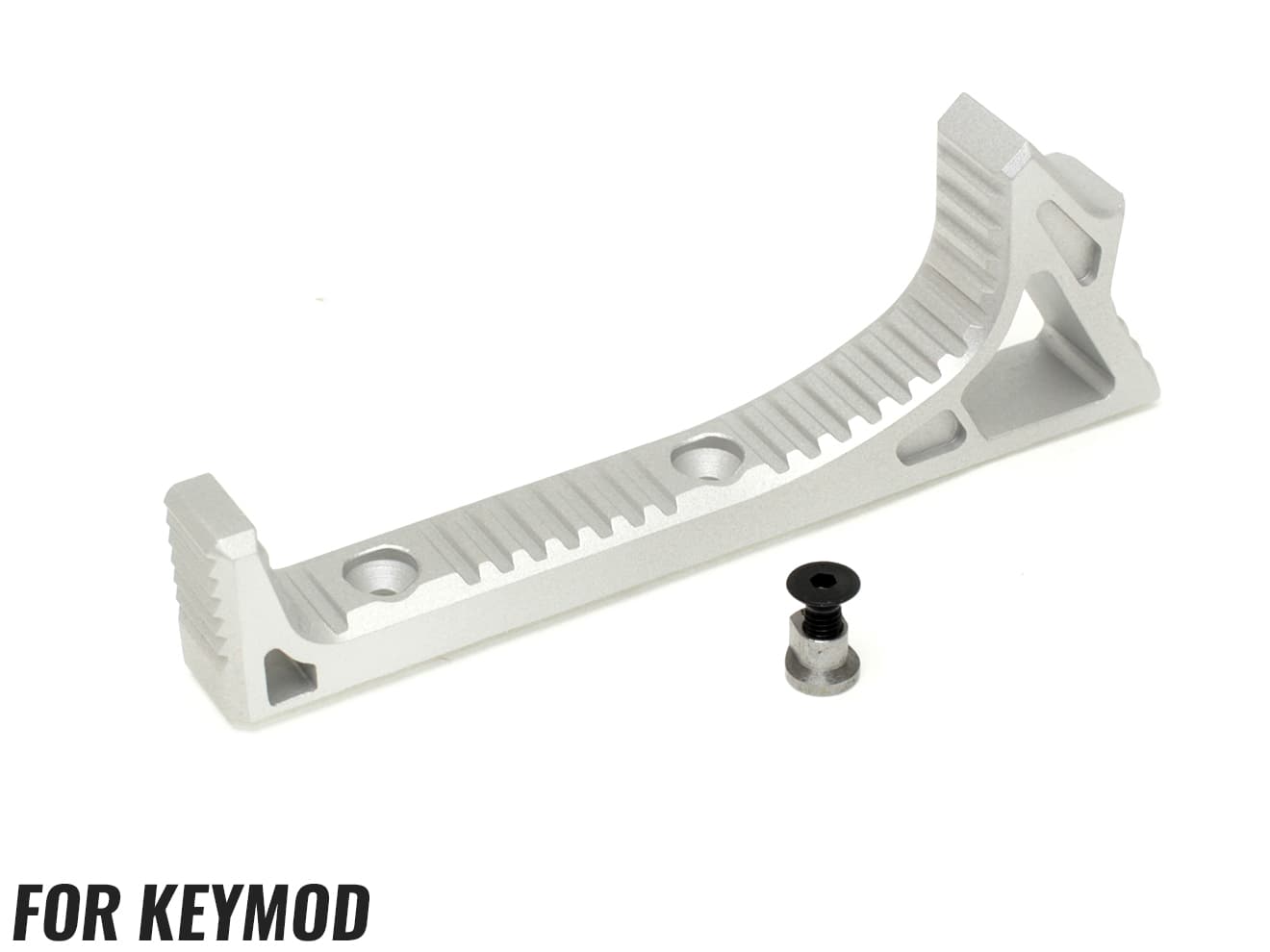 MILITARY BASE SI タイプ CNC カーブドグリップ [カラー・適合：BK・Keymod / DE・Keymod / RED・Keymod / SV・Keymod / BK・M-LOK / DE・M-LOK / RED・M-LOK / SV・M-LOK]