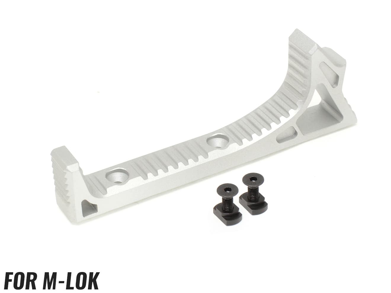 MILITARY BASE SI タイプ CNC カーブドグリップ [カラー・適合：BK・Keymod / DE・Keymod / RED・Keymod / SV・Keymod / BK・M-LOK / DE・M-LOK / RED・M-LOK / SV・M-LOK]