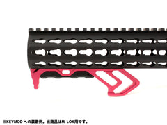 MILITARY BASE TD タイプ CNC MODグリップ [カラー・適合：BK・Keymod / RED・Keymod / BK・M-LOK / RED・M-LOK]