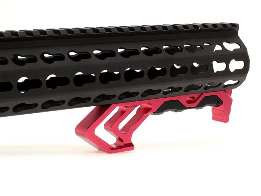 MILITARY BASE TD タイプ CNC MODグリップ [カラー・適合：BK・Keymod / RED・Keymod / BK・M-LOK / RED・M-LOK]