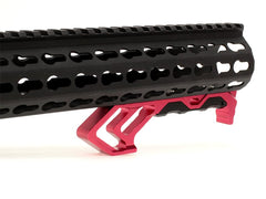 MILITARY BASE TD タイプ CNC MODグリップ [カラー・適合：BK・Keymod / RED・Keymod / BK・M-LOK / RED・M-LOK]