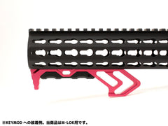 MILITARY BASE TD タイプ CNC MODグリップ [カラー・適合：BK・Keymod / RED・Keymod / BK・M-LOK / RED・M-LOK]