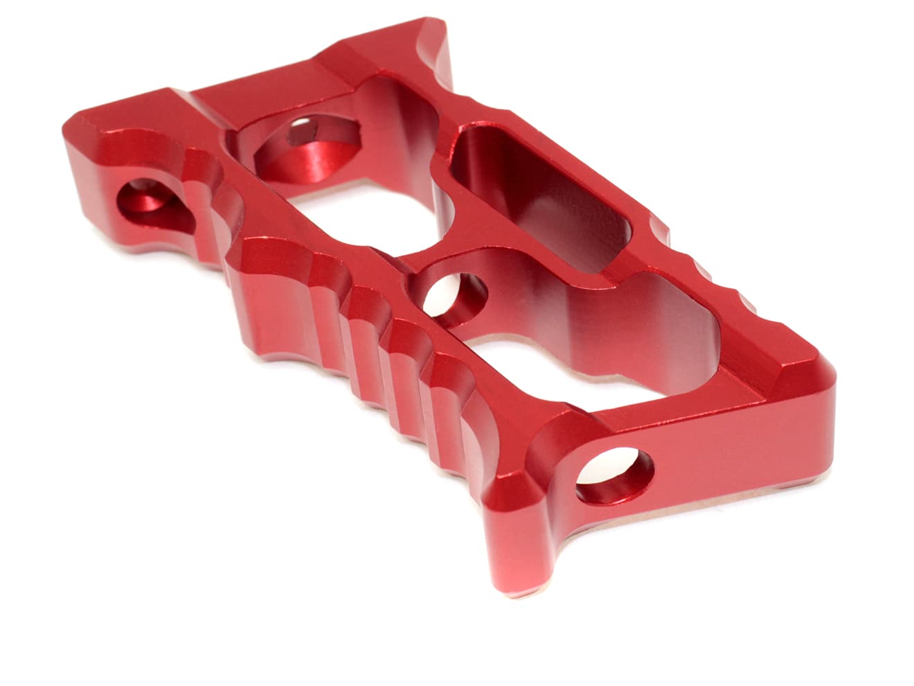 MILITARY BASE TD CNC HALO ミニバーティカルグリップ KeyMod & M-LOK [カラー：BK / RED]