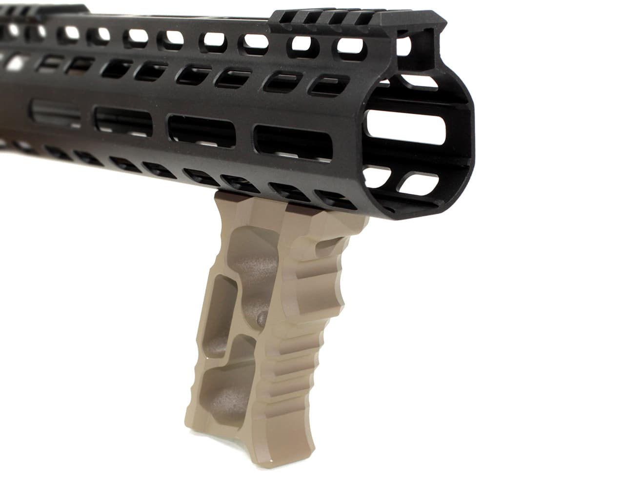 MILITARY BASE TD CNC HALO ミニバーティカルグリップ KeyMod & M-LOK [カラー：BK / RED]