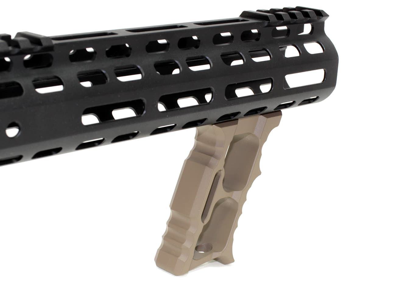 MILITARY BASE TD CNC HALO ミニバーティカルグリップ KeyMod & M-LOK [カラー：BK / RED]