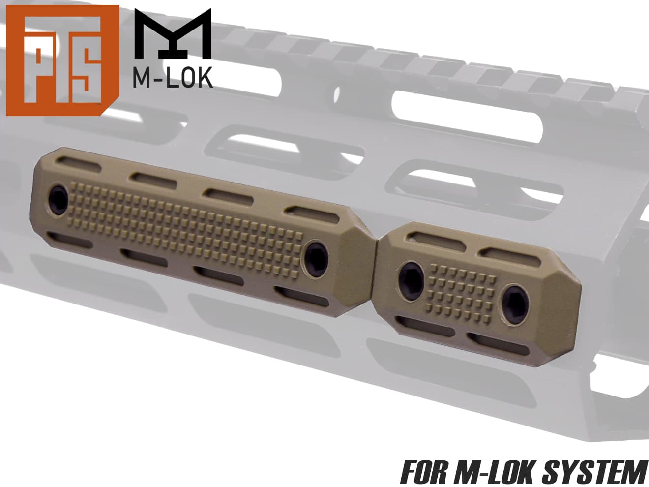 PTS EP ポリマー レールカバーセット for M-LOK [BK / DE]【ゆうパケット可】