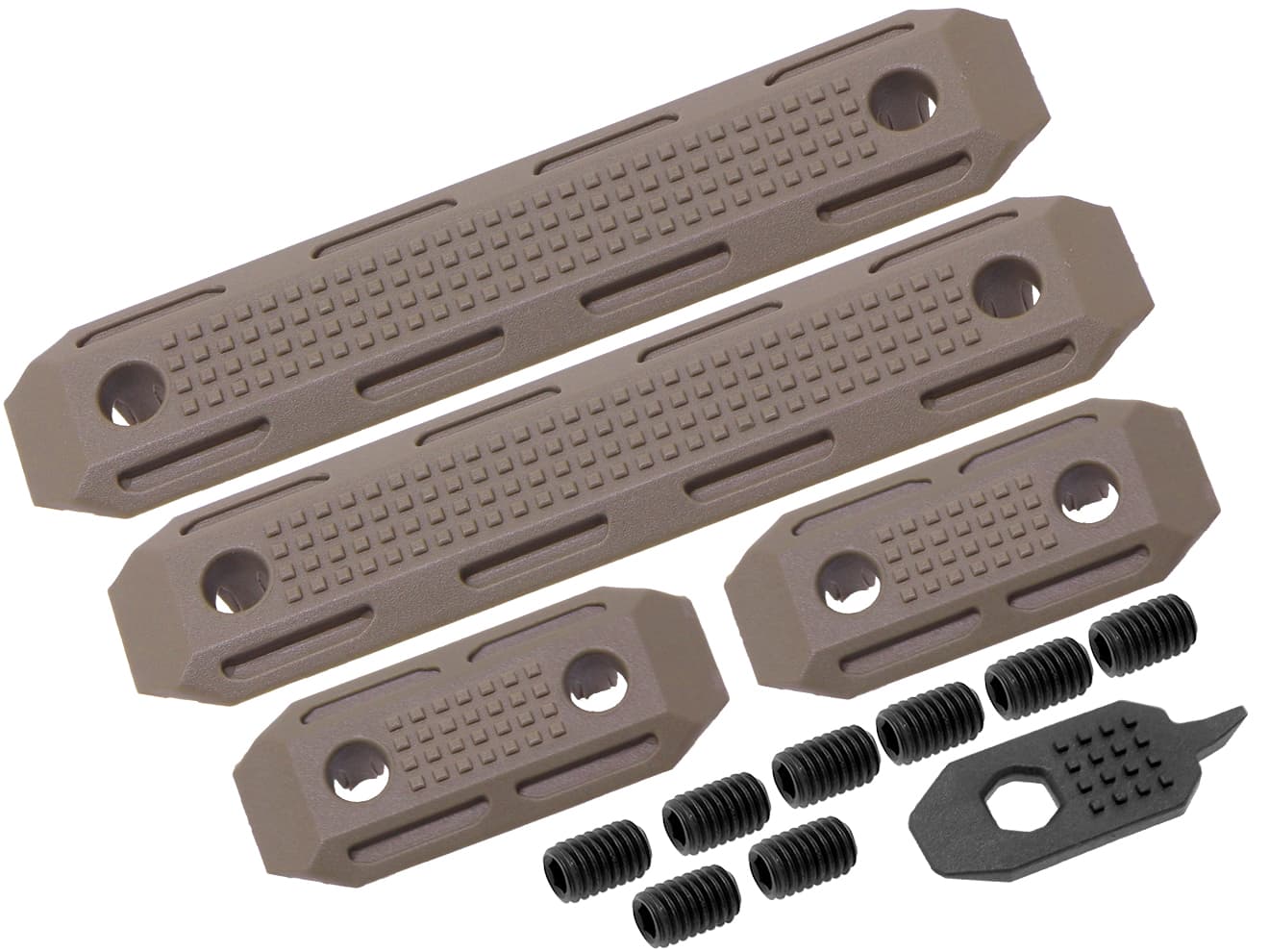 PTS EP ポリマー レールカバーセット for M-LOK [BK / DE]【ゆうパケット可】