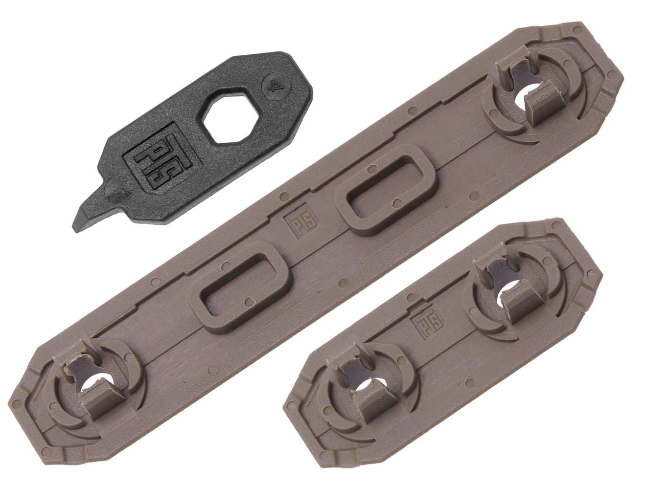 PTS EP ポリマー レールカバーセット for M-LOK [BK / DE]【ゆうパケット可】