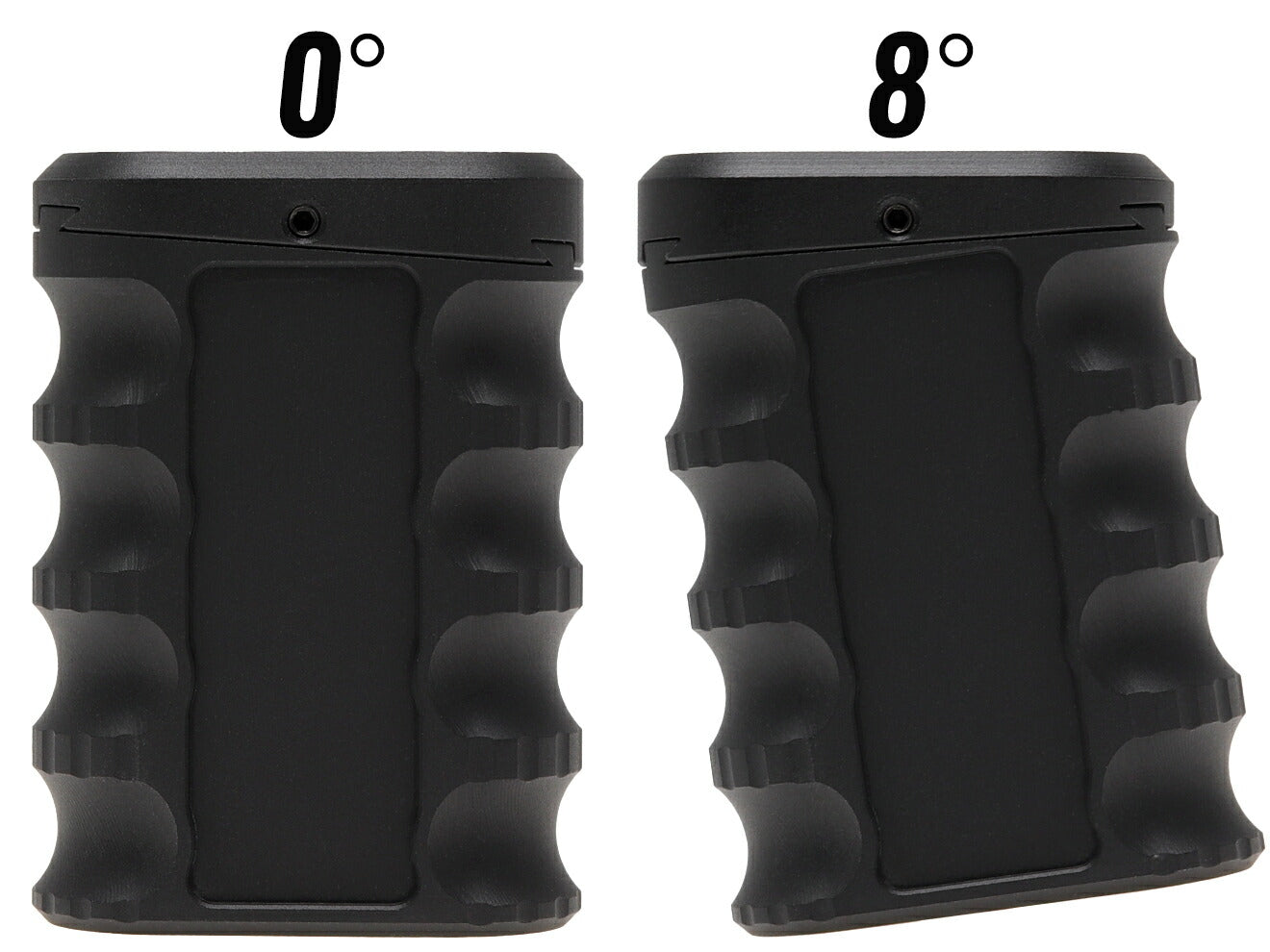 MILITARY BASE 0-8 マルチアングル バーティカルグリップ for Keymod/M-LOK [カラー：BK / FDE][素材：アルミCNC / ポリマー樹脂]