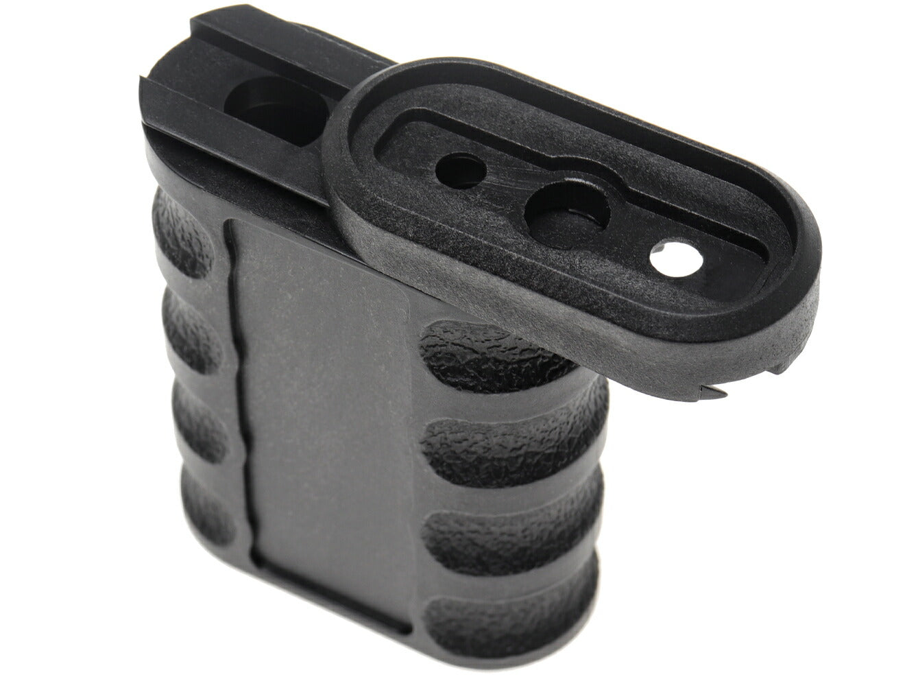 MILITARY BASE 0-8 マルチアングル バーティカルグリップ for Keymod/M-LOK [カラー：BK / FDE][素材：アルミCNC / ポリマー樹脂]