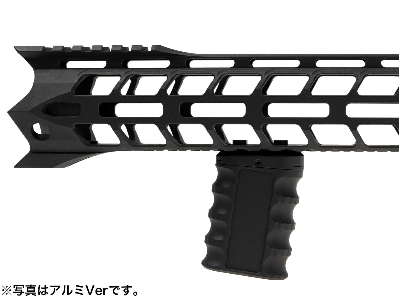 MILITARY BASE 0-8 マルチアングル バーティカルグリップ for Keymod/M-LOK [カラー：BK / FDE][素材：アルミCNC / ポリマー樹脂]