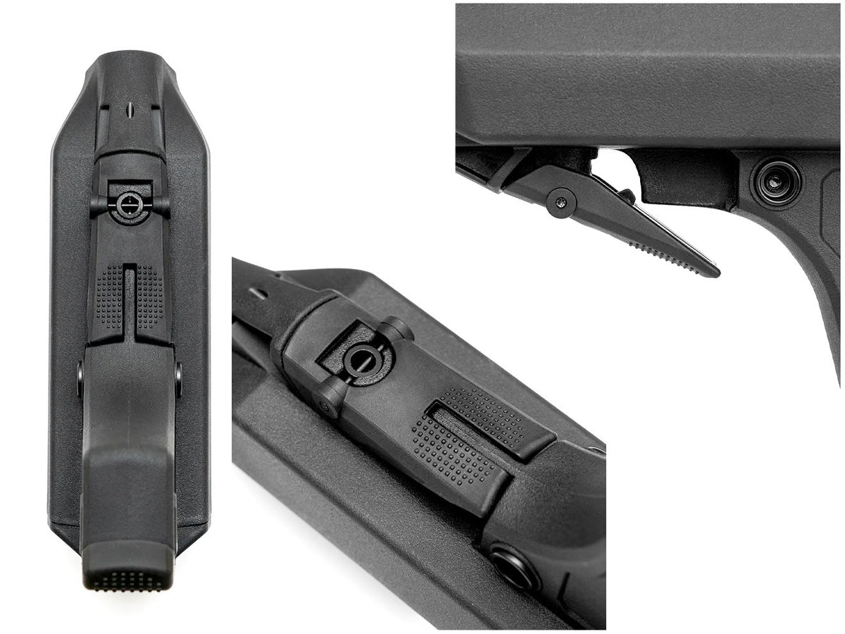 PTS EPS-2 ポリマーストック「M4/M16/HK416 MIL SPECバッファチューブ用] [カラー：BK / DE]